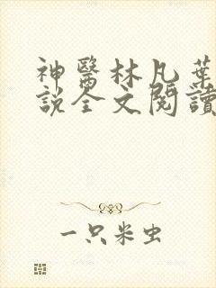 神医林凡叶惜小说全文阅读