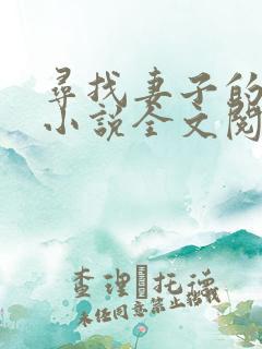寻找妻子的秘密小说全文阅读