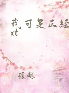 我可是正经人txt