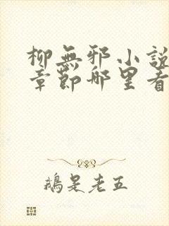 柳无邪小说最新章节哪里看