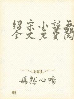 绍宋小说无弹窗全文免费阅读