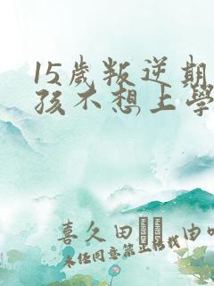 15岁叛逆期男孩不想上学
