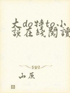 大do特to小说在线阅读