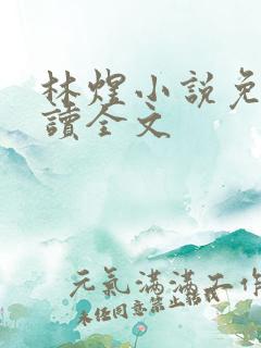 林煜小说免费阅读全文