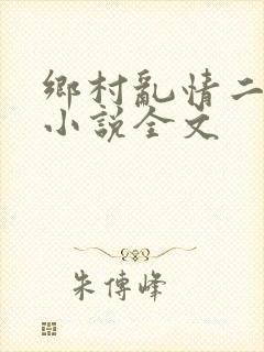 乡村乱情二十部小说全文