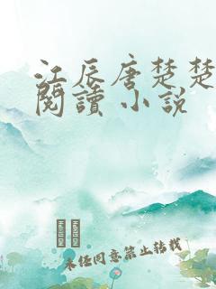 江辰唐楚楚免费阅读 小说