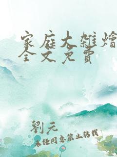 家庭大杂烩小说全文免费