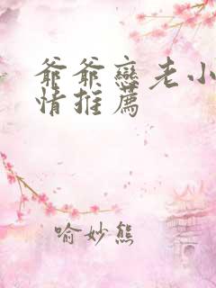 爷爷恋老小说言情推荐