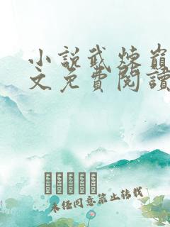 小说武炼巅峰全文免费阅读免费