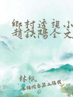 乡村透视小神医赵铁阳全文阅读