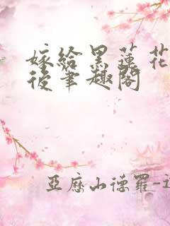 嫁给黑莲花夫君后笔趣阁