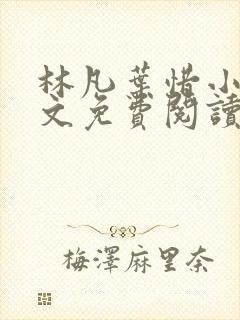 林凡叶惜小说全文免费阅读最新