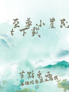 至尊小农民txt 下载