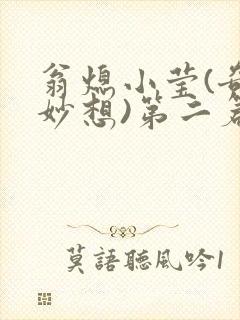 翁熄小莹(奇思妙想)第二篇