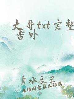 大哥txt完整 番外