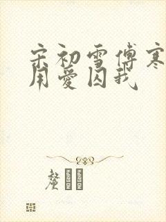宋初雪傅寒深莫用爱囚我