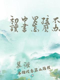 初中男孩不认真读书怎么办