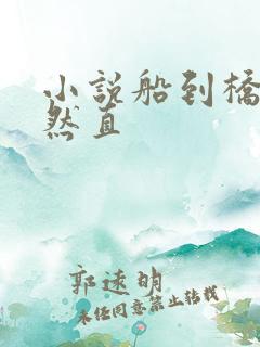 小说船到桥头自然直