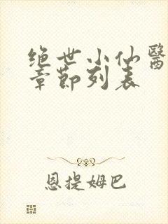 绝世小仙医最新章节列表