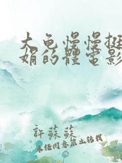 大龟慢慢挺进张娟的体电影