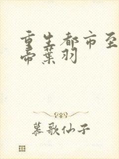重生都市至尊仙帝叶羽