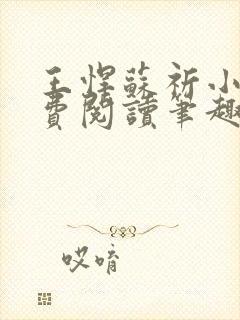 王悍苏祈小说免费阅读笔趣阁最新