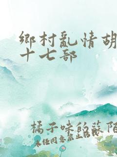 乡村乱情胡秀英十七部