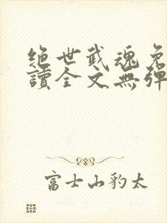 绝世武魂免费阅读全文无弹窗