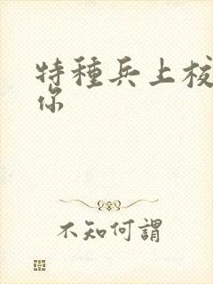 特种兵上校赖上你