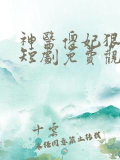 神医傻妃狠嚣张短剧免费观看全集高清