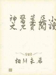 神医叶辰小说全文免费阅读最新章节