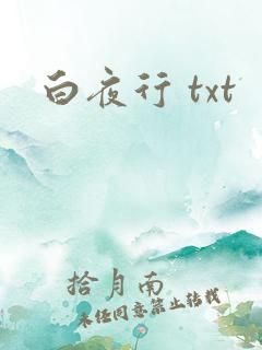 白夜行 txt