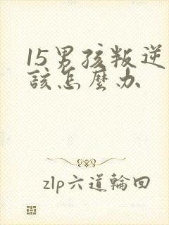 15男孩叛逆期该怎么办
