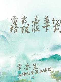 灵武帝尊txt精校版下载