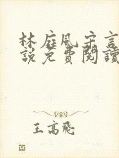 林庭风宋言汐小说免费阅读
