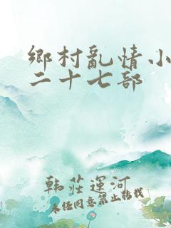 乡村乱情小雷第二十七部