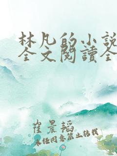 林凡的小说免费全文阅读全文