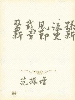 医武风流孙哲最新章节更新