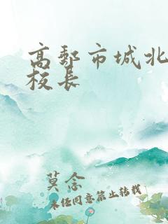 高邮市城北小学校长
