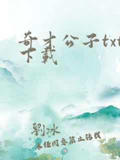 奇才公子txt下载