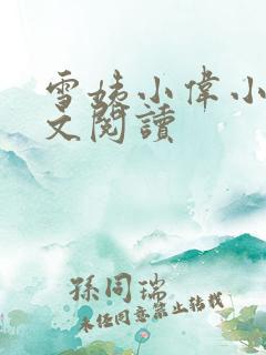 雪姨小伟小说全文阅读
