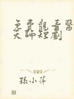 免费观看医武小天师短剧