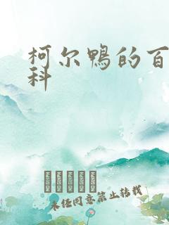 柯尔鸭的百度百科
