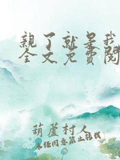 亲了就是我媳妇全文免费阅读