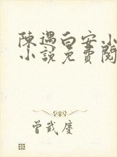 陈遇白安小离的小说免费阅读