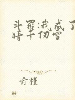 斗罗:我成了黑暗千仞雪