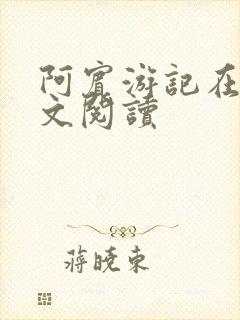 阿宾游记在线全文阅读