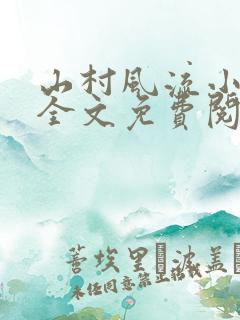 山村风流小傻医全文免费阅读