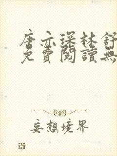 唐亦琛林舒小说免费阅读无弹窗