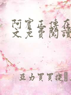 阿宾正传在线全文免费阅读无删减